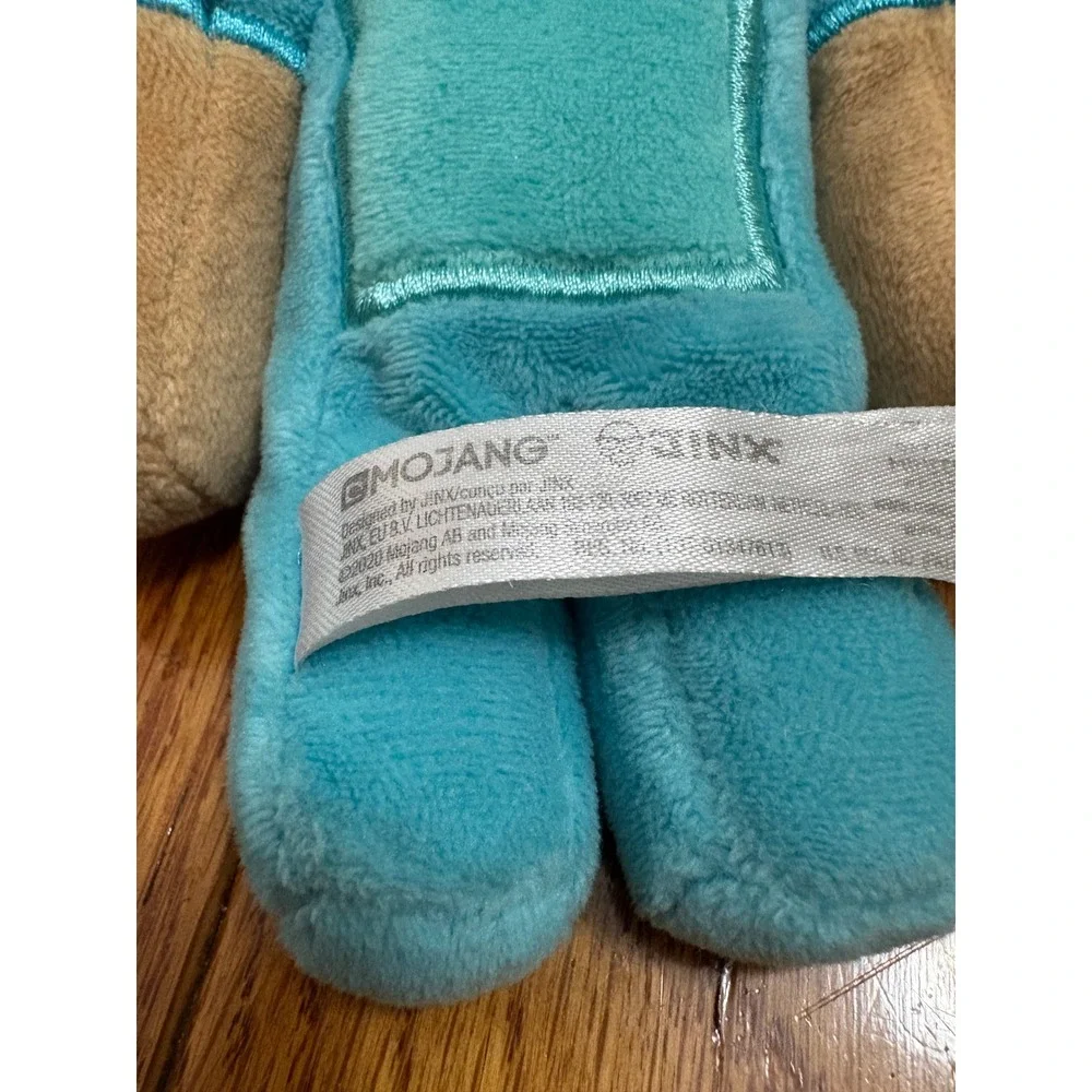 Minecraft Steve‎ Diamond Armor Plush 7 Inch Jinx Mojang 2020 Blue Stuffed Toy